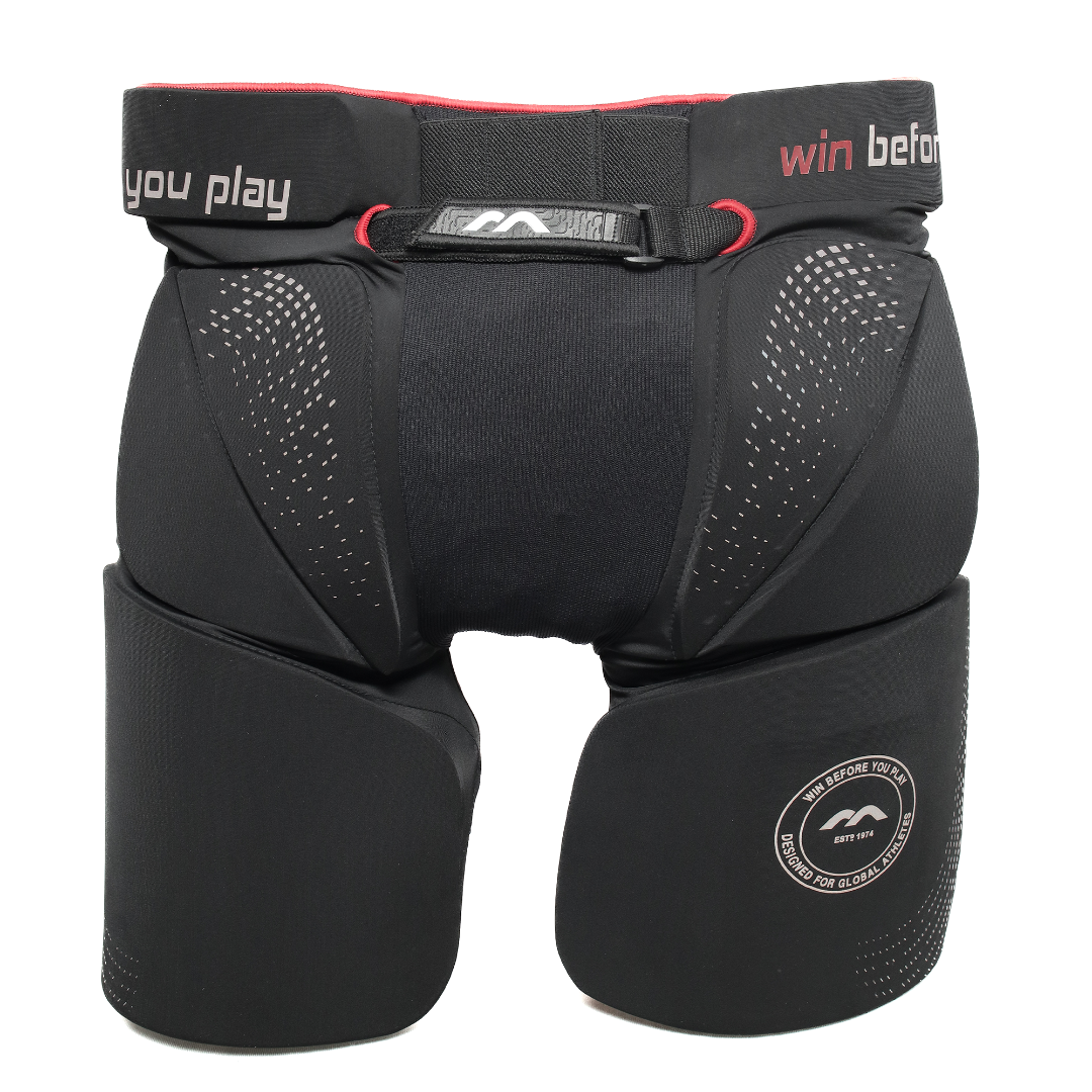Mercian Field Hockey Goalkeeper Shorts black front view