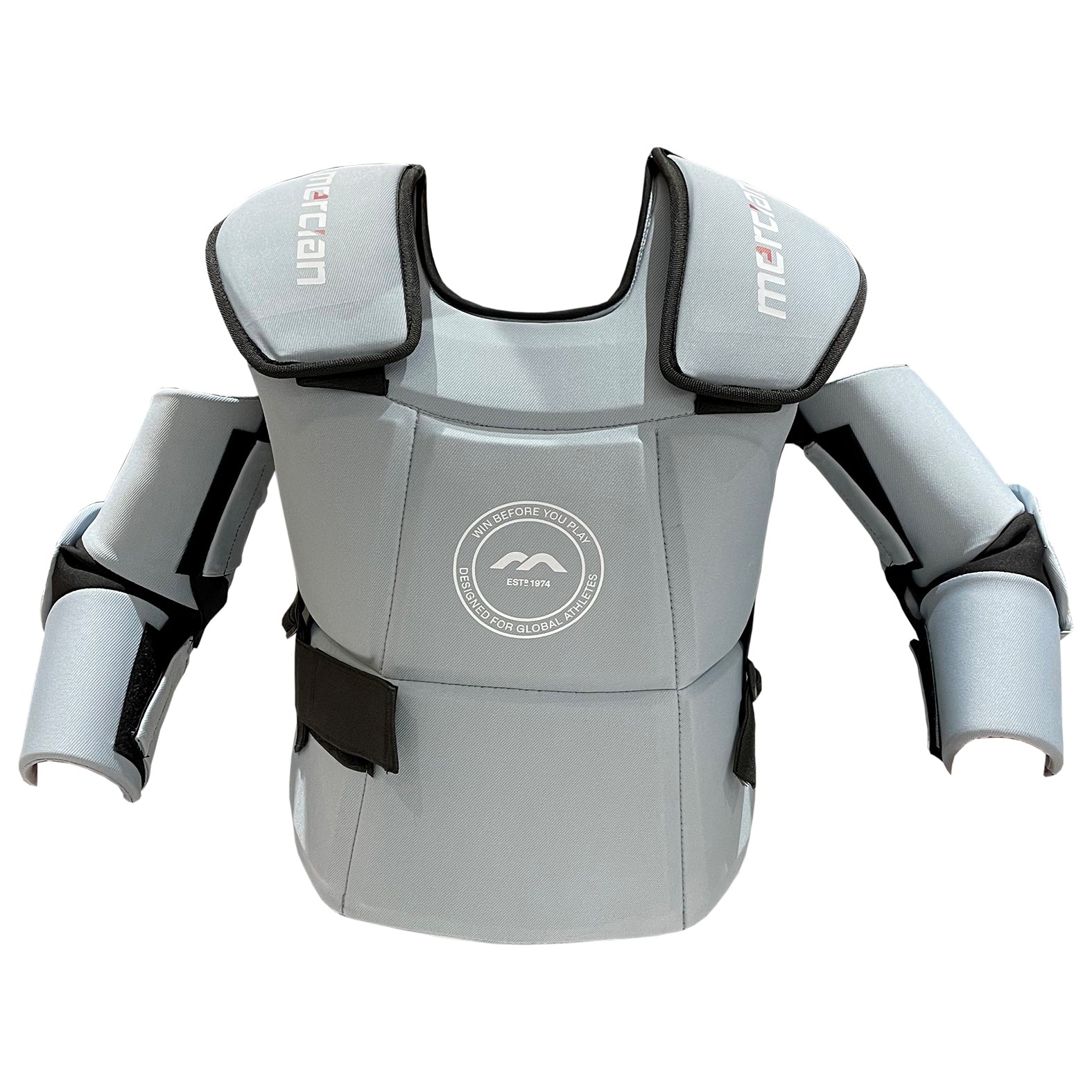 Junior Field Hockey Goalkeeper Body Armor Grey