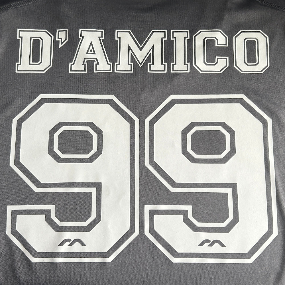 Gray t-shirt with 'D'Amico 99' printed on it