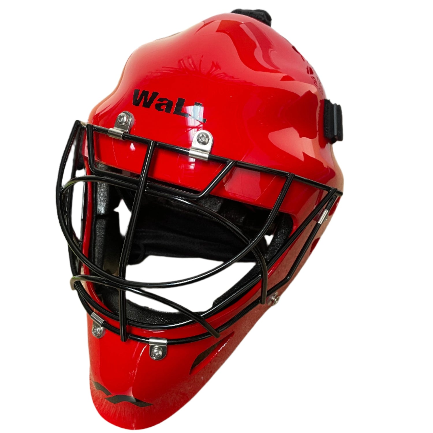 Mercian Red WaLL field hockey helmet