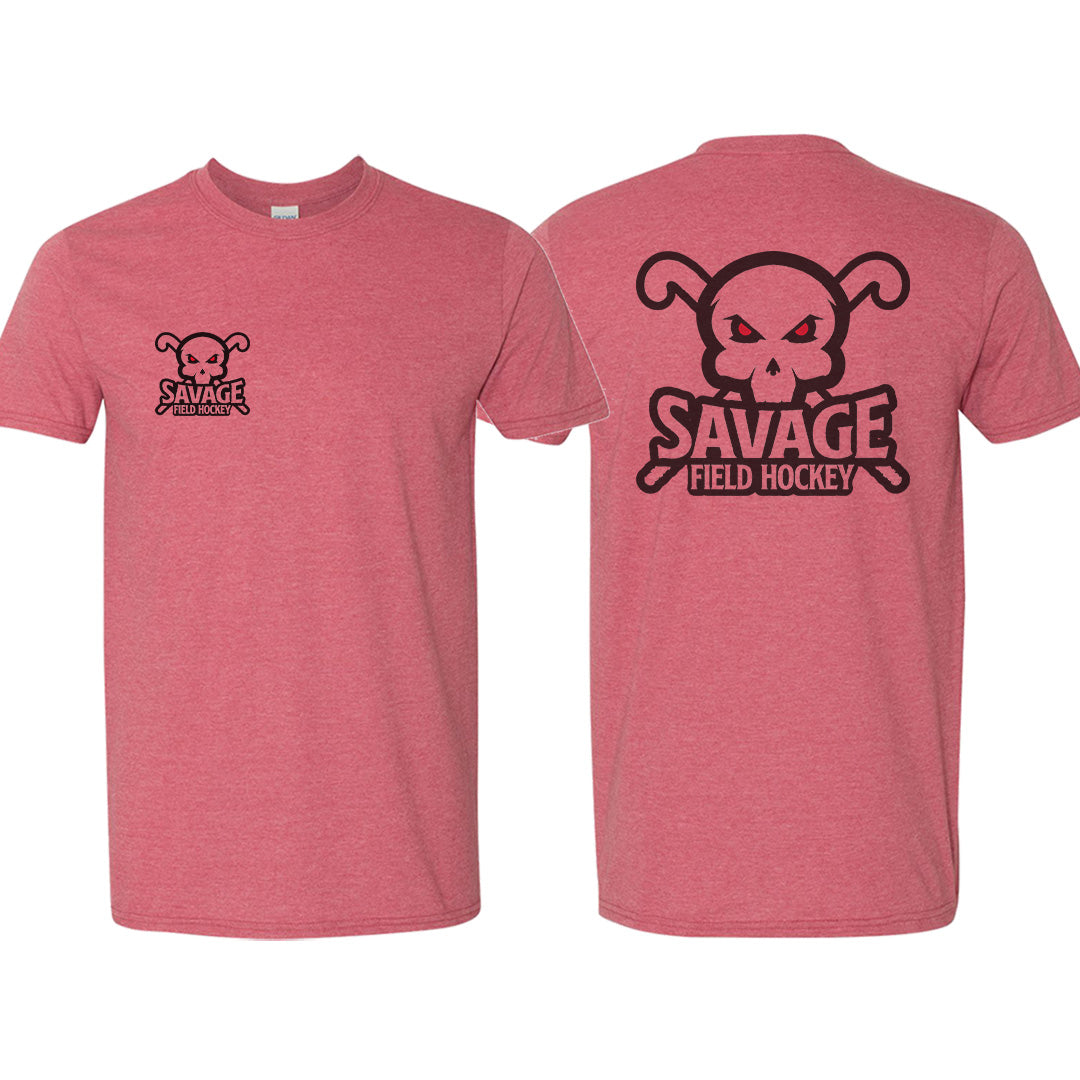 Savage Field Hockey Heather Cardinal T-Shirt