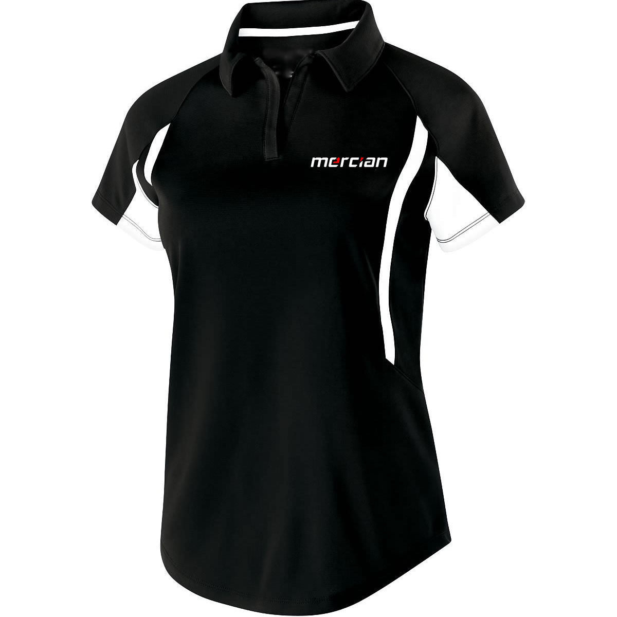 Mercian Field Hockey Ladies Polo Shirt Black