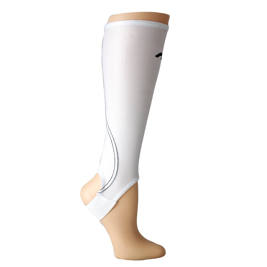 Mercian White Shin Guard Socks Side View
