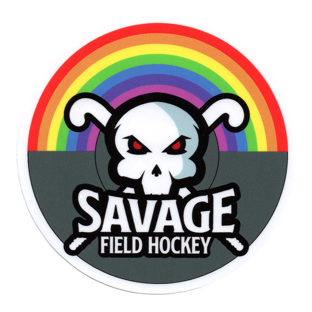Savage Field Hockey Rainbow Sticker