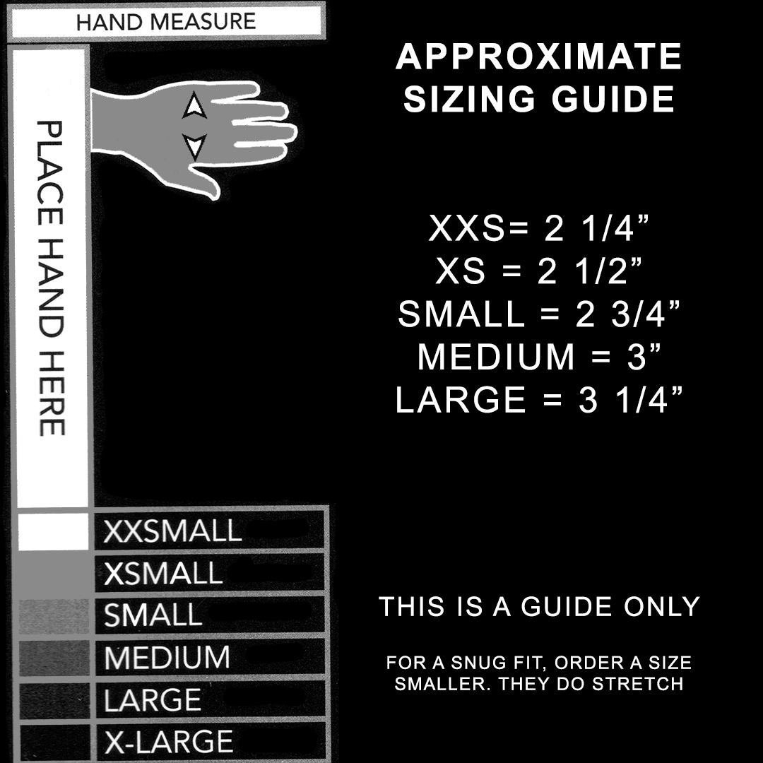 Mercian Thermal Glove Sizing Chart