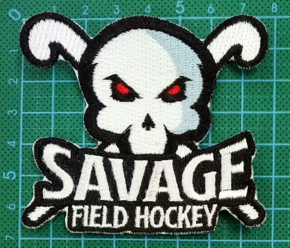Savage Field Hockey Iron on Patch Embroidered