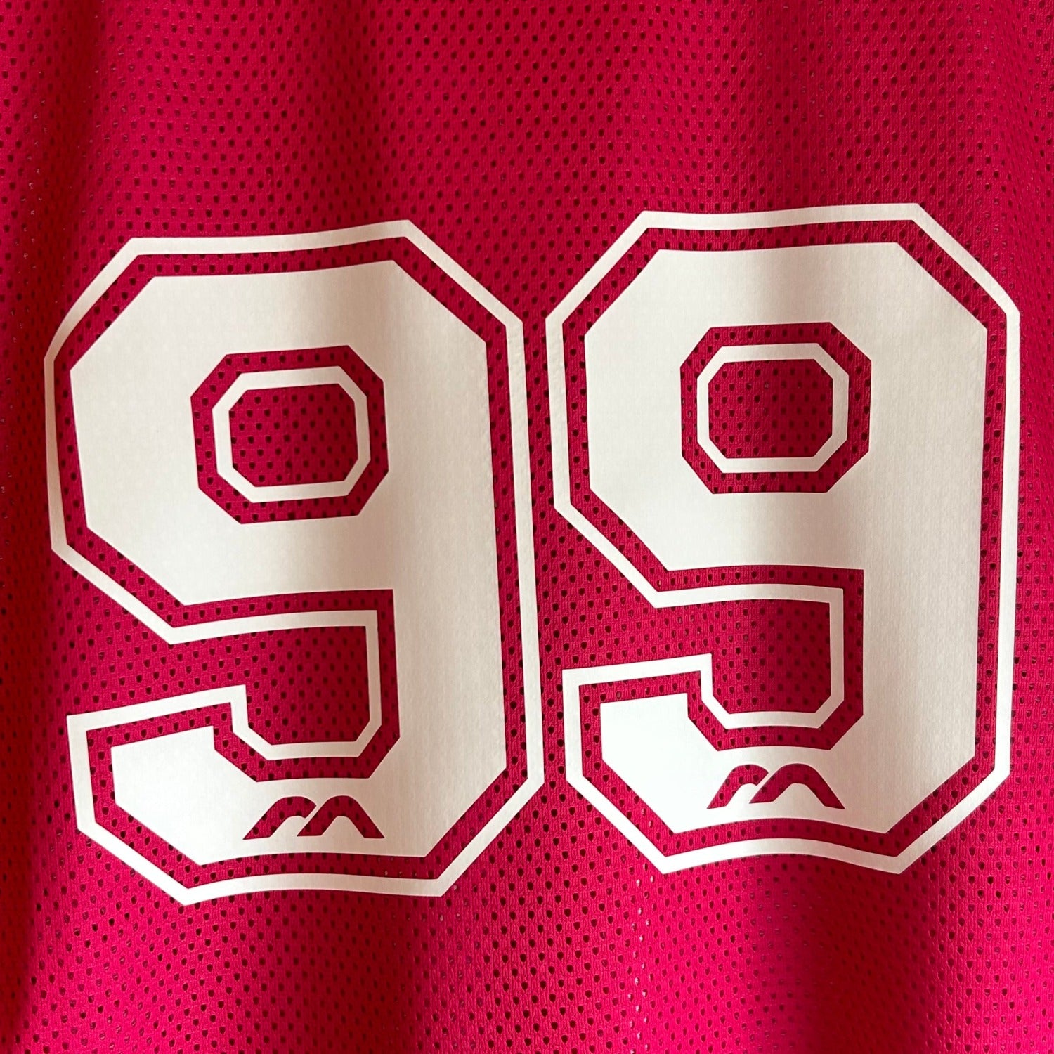 Pink Mesh Mercian Field Hockey Jersey Number