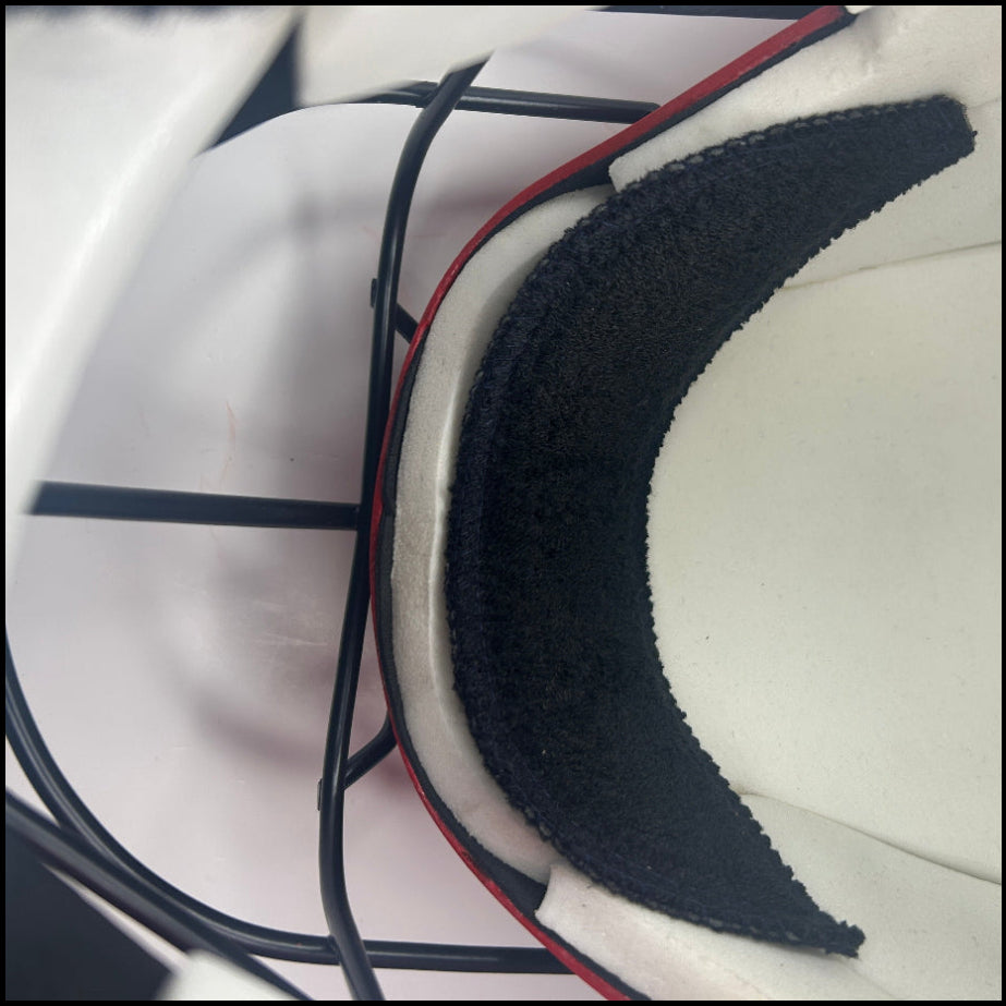 Inside sweatband field hockey helmet