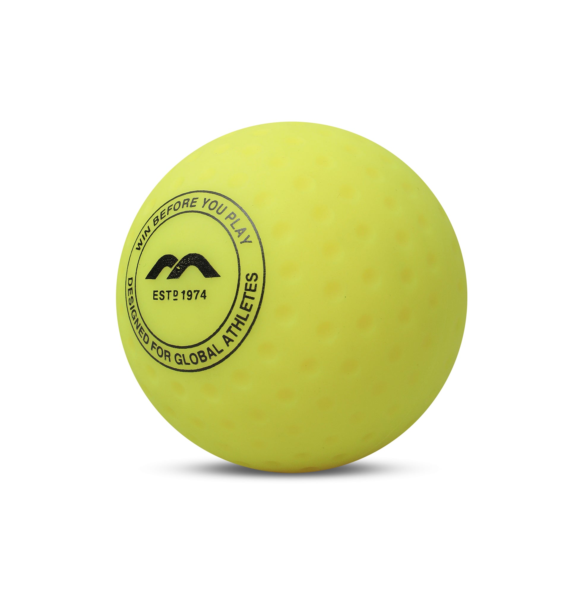 Mercian Dimpled Field Hockey Ball Yellow