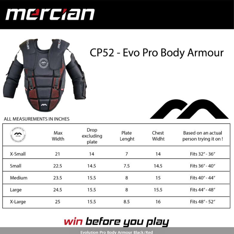 Mercian Evolution Pro GK body Armor