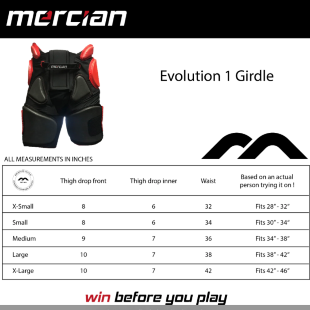Mercian Evolution 0.1 Size Chart