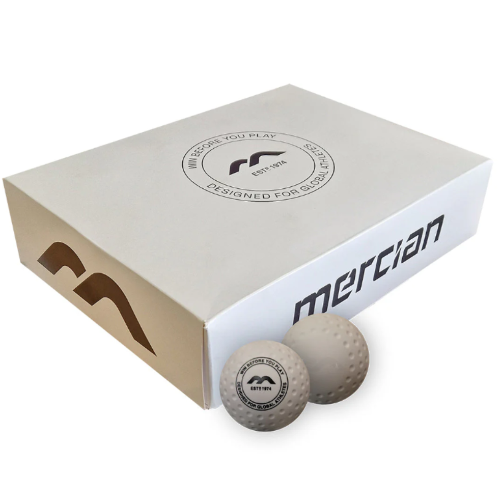 Mercian White Field Hockey Dimple Ball
