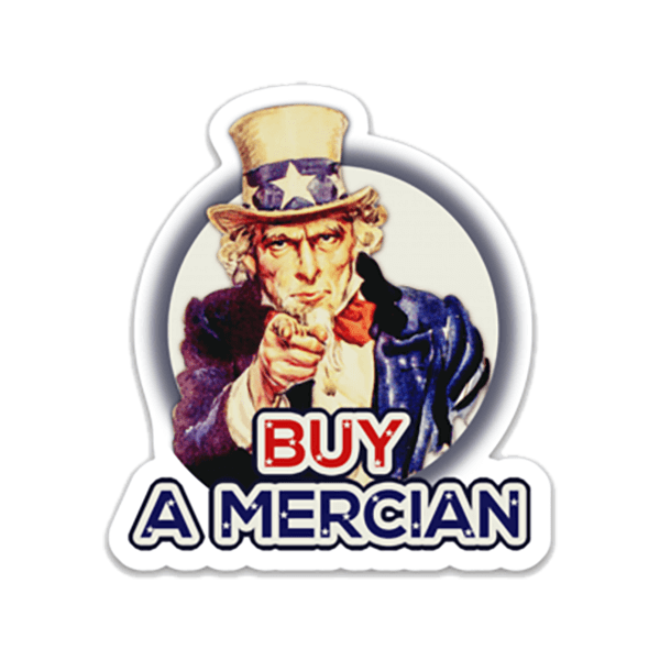 Buy a Mercian Sticker die cut roll label