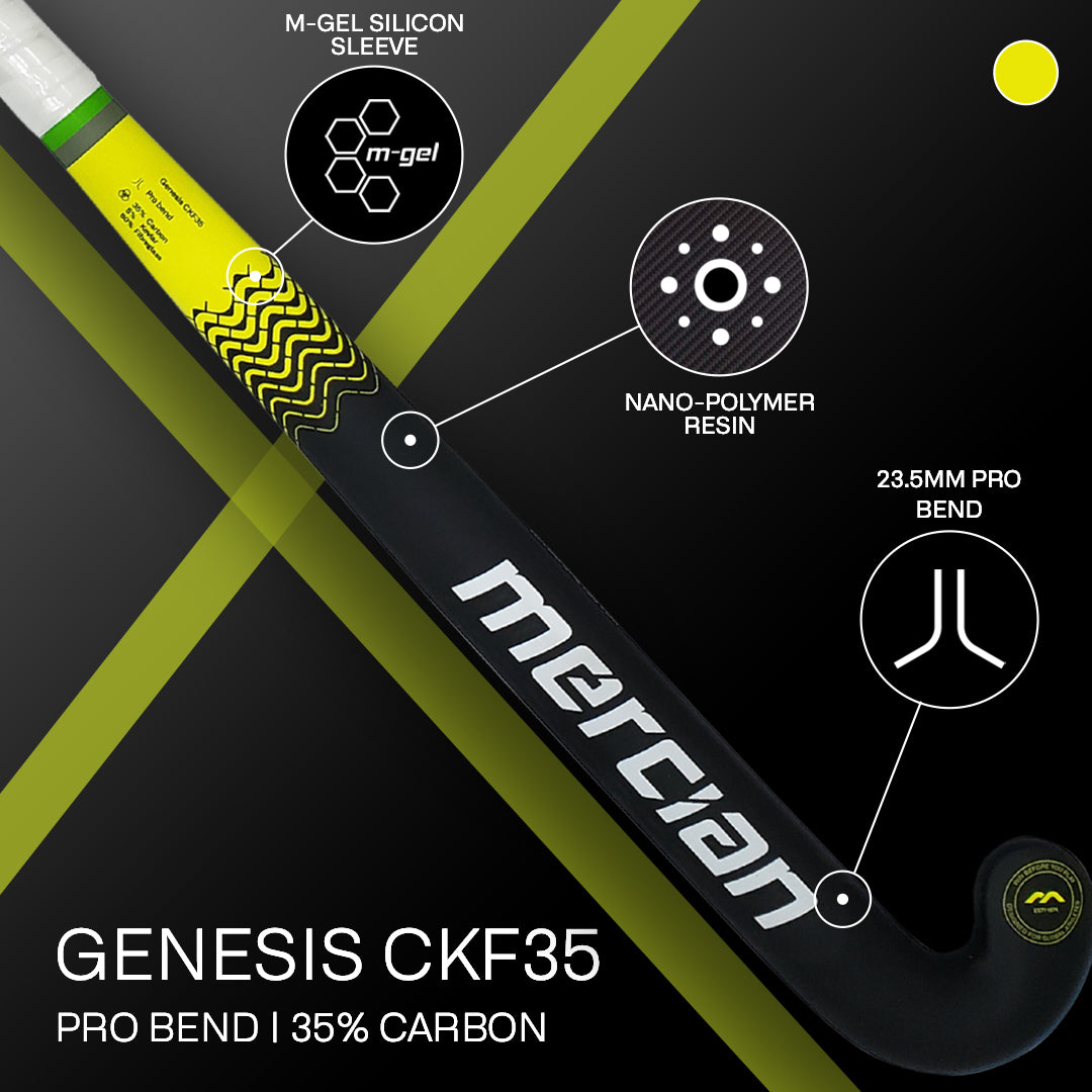 Mercian Genesis CKF35 Black Field Hockey Stick