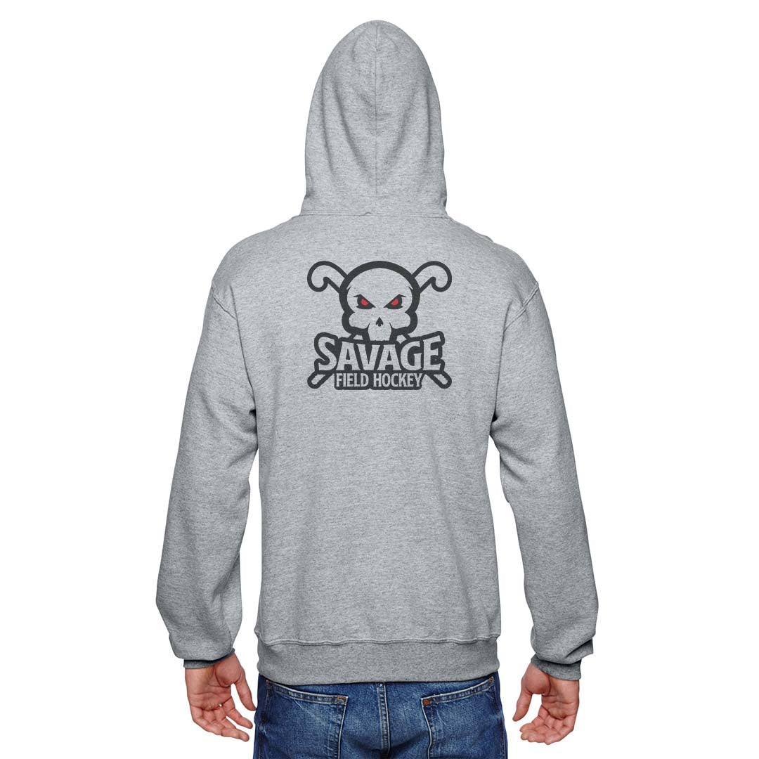 Savage field hockey hooded sweatshirt rear