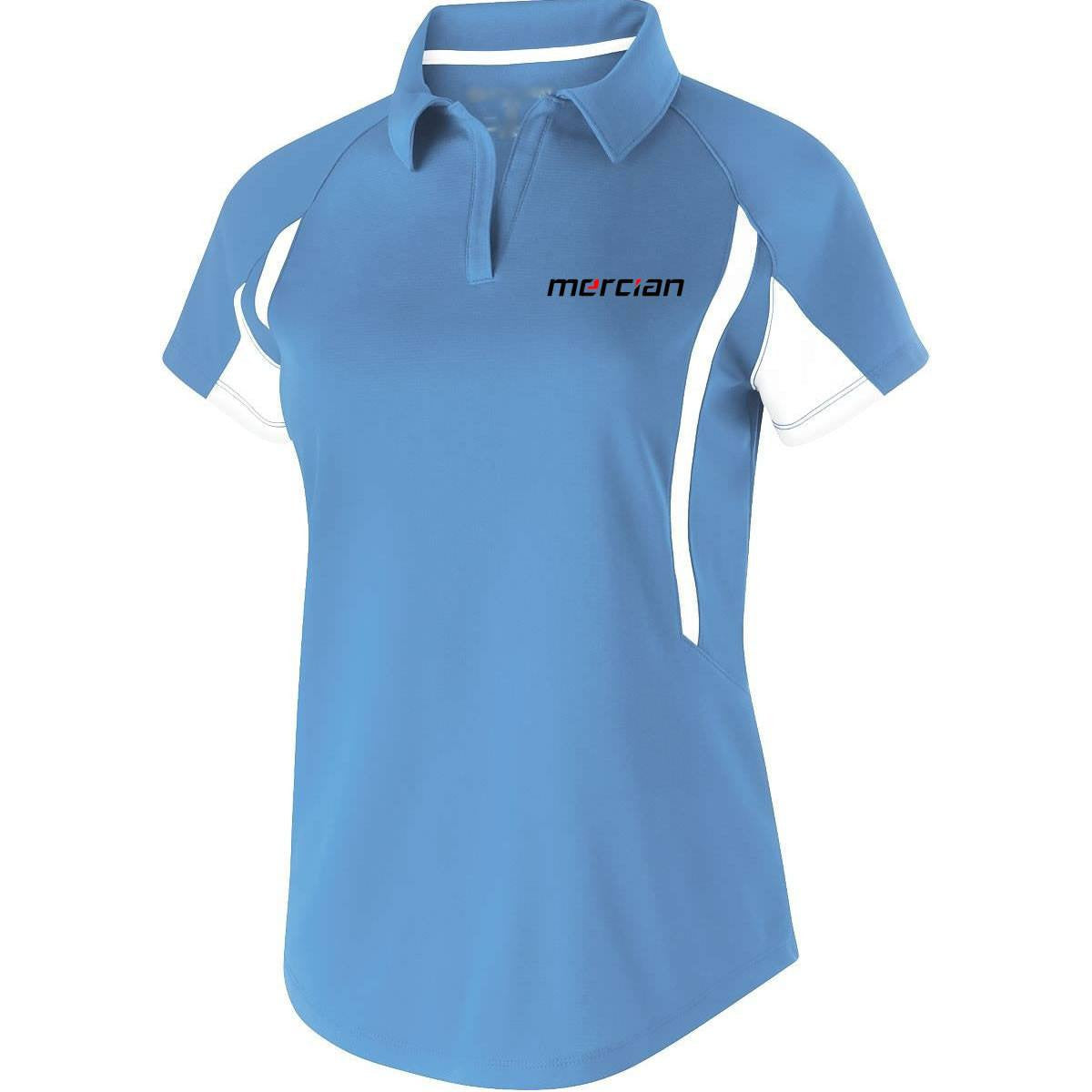 Mercian Field Hockey Ladies Polo Shirt Blue