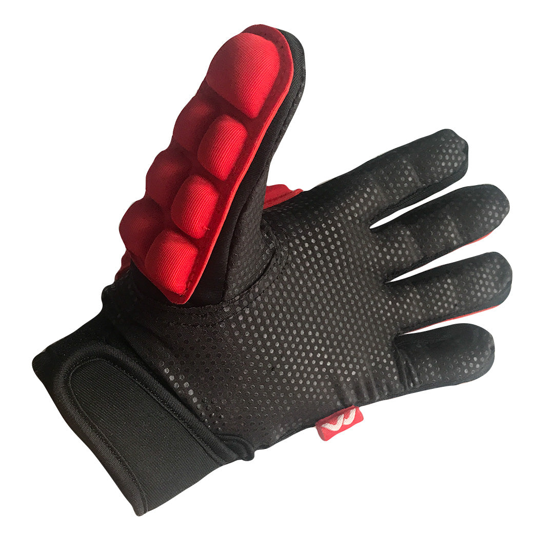 Mercian Red Indoor Field Hockey Gloves Palm