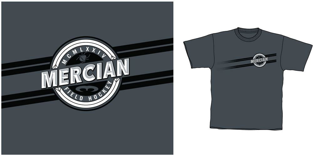 Mercian Embossed Dark Heather Tee